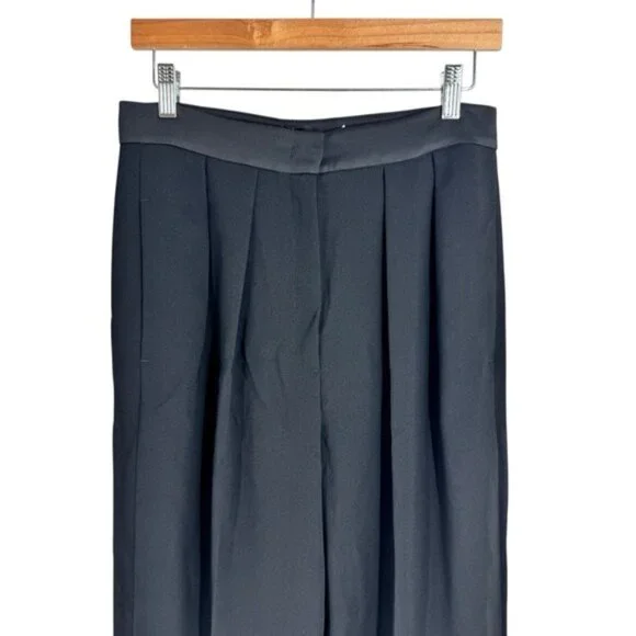 Marella 365 Arles Black Long Trouser Pleated Pants Size 6 NWT - Picture 4 of 9